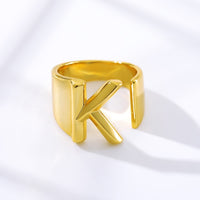 Initial A-Z Letter Rings For Women