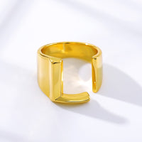 Initial A-Z Letter Rings For Women