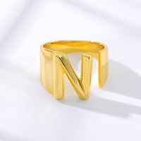 Initial A-Z Letter Rings For Women