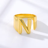 Initial A-Z Letter Rings For Women