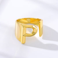 Initial A-Z Letter Rings For Women