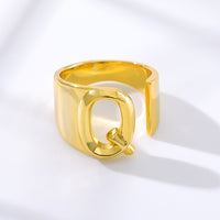 Initial A-Z Letter Rings For Women