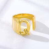 Initial A-Z Letter Rings For Women