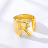 Initial A-Z Letter Rings For Women