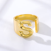Initial A-Z Letter Rings For Women