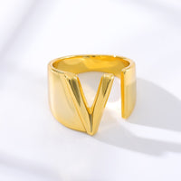 Initial A-Z Letter Rings For Women