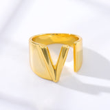 Initial A-Z Letter Rings For Women