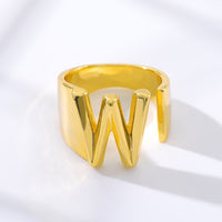 Initial A-Z Letter Rings For Women