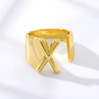 Initial A-Z Letter Rings For Women