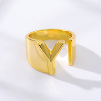 Initial A-Z Letter Rings For Women