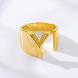 Initial A-Z Letter Rings For Women
