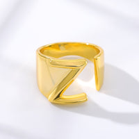Initial A-Z Letter Rings For Women