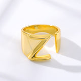Initial A-Z Letter Rings For Women