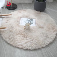 Bubble Kiss Fluffy Round Rug Carpets