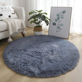 Bubble Kiss Fluffy Round Rug Carpets