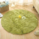 Bubble Kiss Fluffy Round Rug Carpets