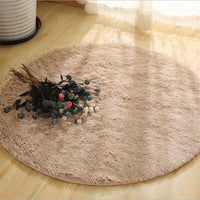 Bubble Kiss Fluffy Round Rug Carpets