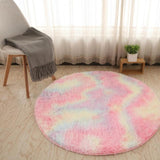 Bubble Kiss Fluffy Round Rug Carpets