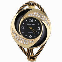 Whirlwind Design Metal Weave Girls Quartz Watch