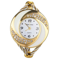 Whirlwind Design Metal Weave Girls Quartz Watch