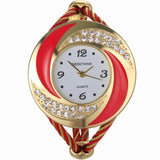 Whirlwind Design Metal Weave Girls Quartz Watch