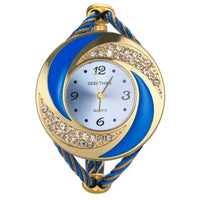 Whirlwind Design Metal Weave Girls Quartz Watch