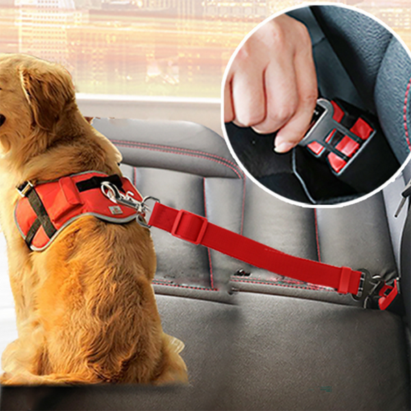 Adjustable Dog Cat Car Safety Belt