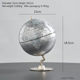 Learning World Map Globe Home Decor