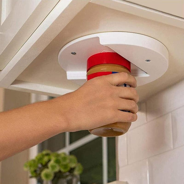 Under the Cabinet Self-adhesive Jar Bottle Opener