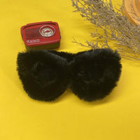 Women Punk Soft Fur Velvet Sun Glasses