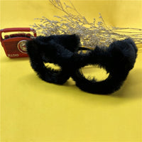 Women Punk Soft Fur Velvet Sun Glasses