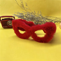 Women Punk Soft Fur Velvet Sun Glasses