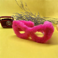 Women Punk Soft Fur Velvet Sun Glasses