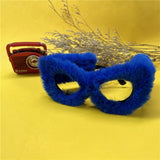 Women Punk Soft Fur Velvet Sun Glasses