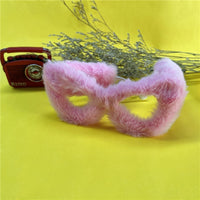 Women Punk Soft Fur Velvet Sun Glasses